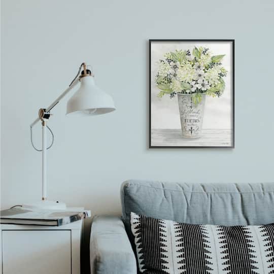 Stupell Industries Parisian Charm Bouquet Black Framed Wall Art
